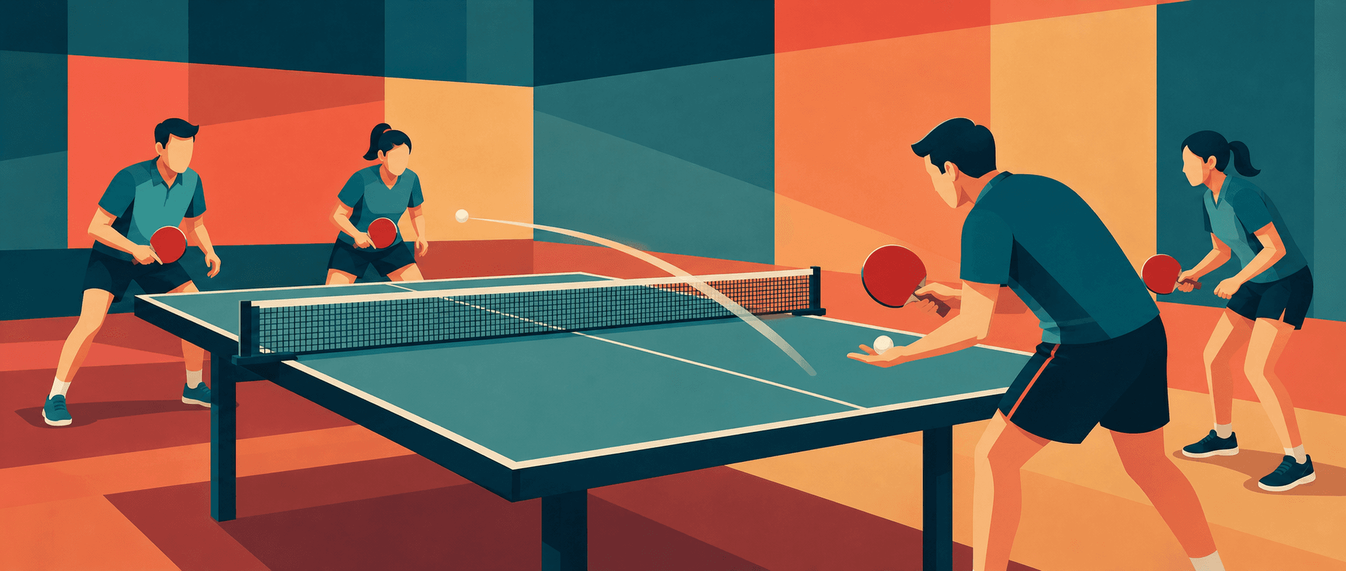 Table Tennis Doubles Serving Rules Explained Simply